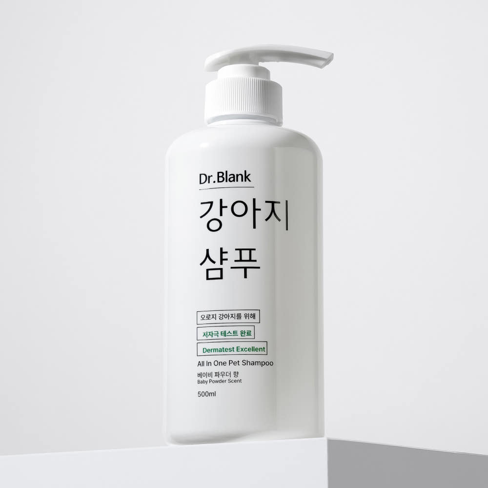 닥터블랭크 저자극 올인원 강아지 샴푸 베이비파우더 500ml 판매자 제공 대표 이미지