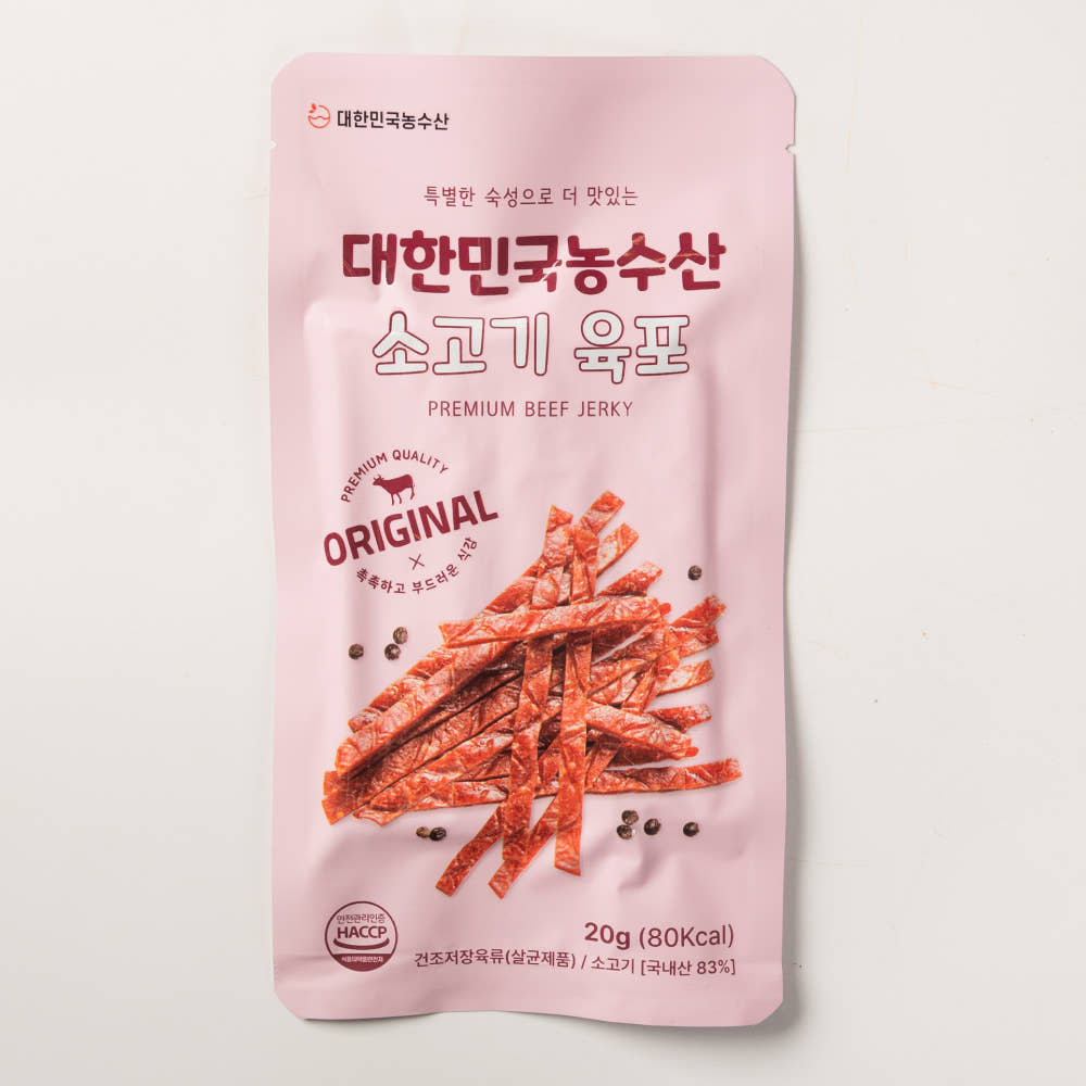 대한민국농수산 소고기 육포 20g